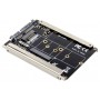 POWERTECH κάρτα μετατροπής 2.5" SATA σε M.2 B & mSATA SSD ST525, 6Gbps