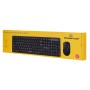 POWERTECH set ασύρματο ποντίκι & πληκτρολόγιο PT-1541, 2.4GHz, αθόρυβο, μαύρο