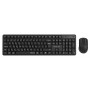 POWERTECH set ασύρματο ποντίκι & πληκτρολόγιο PT-1540, 2.4GHz & Bluetooth, αθόρυβο, μαύρο