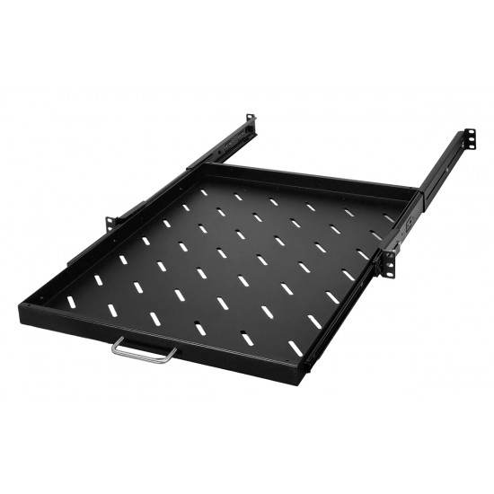 POWERTECH πτυσσόμενο ράφι για rack 19" NETW-0041, βάθος 570mm, μαύρο
