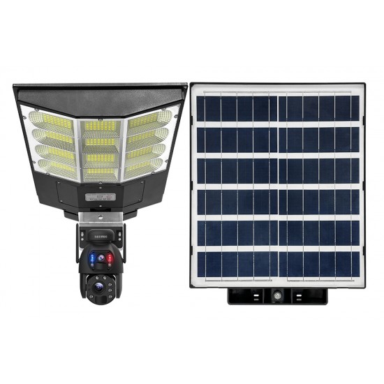 SECTEC smart ηλιακή κάμερα ST-LC598-EU με προβολέα, dual lens, 3MP, 4G, SD, PTZ, IP66