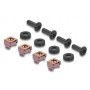 DELOCK κάλυμμα για 8x 40mm ανεμιστήρες 67414 για rack 19"/1U, μεταλλικό, μαύρο