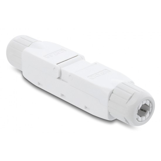 DELOCK σύνδεσμος LSA 91126, CAT 6A unshielded, tool-free, λευκός