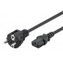 POWERTECH καλώδιο τροφοδοσίας CAB-P049, 3x 0.75mm², copper, 2m, μαύρο