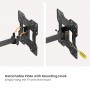POWERTECH επιτοίχια βάση τηλεόρασης PT-1555, 23-43", έως 30kg, full motion