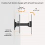 POWERTECH επιτοίχια βάση τηλεόρασης PT-1555, 23-43", έως 30kg, full motion