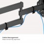POWERTECH επιτοίχια βάση τηλεόρασης PT-1556, 23-43", έως 30kg, full motion