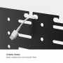 BRATECK cable management γραφείου CC11-20-1, μεταλλικό, 384x63x307mm, μαύρο