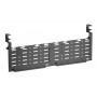 BRATECK cable management γραφείου CC11-20-2, μεταλλικό, 768x63x307mm, μαύρο