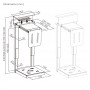 BRATECK βάση γραφείου για PC CPB29-01, universal, μεταλλική, έως 30kg