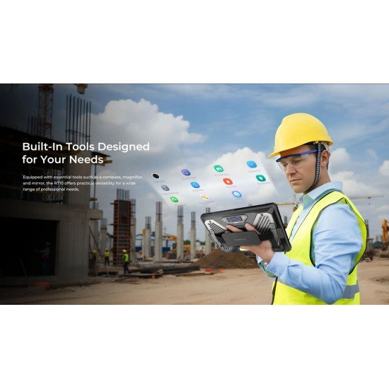 OUKITEL tablet RT10, 11", 12/512GB, 25000mAh, IP68/IP69K/MIL-STD-810H, 5G, μαύρο