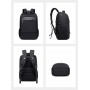 ARCTIC HUNTER τσάντα πλάτης B00111 με θήκη laptop 15.6", 20L, μαύρη