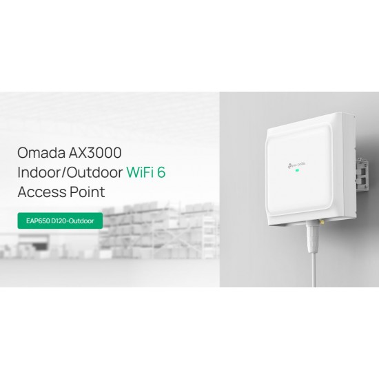 TP-LINK access point EAP650 D120-Outdoor, WiFi 6, 3000Mbps AX3000, Mesh, V1.0