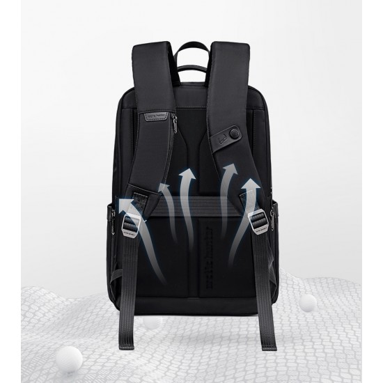 ARCTIC HUNTER τσάντα πλάτης B00808 με θήκη laptop 15.6", 19.5L, μαύρη