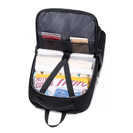 ARCTIC HUNTER τσάντα πλάτης B00808 με θήκη laptop 15.6", 19.5L, μαύρη