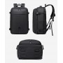 ARCTIC HUNTER τσάντα πλάτης B00866 με θήκη laptop 15.6", αεροστεγής θήκη, 35.5L/49.5L, μαύρη