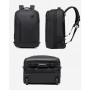ARCTIC HUNTER τσάντα ταξιδίου LG00861 με θήκη laptop 15.6", τροχήλατη, 42L/54L, μαύρη