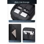 ARCTIC HUNTER τσάντα ταξιδίου LG00861 με θήκη laptop 15.6", τροχήλατη, 42L/54L, μαύρη
