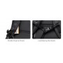 ARCTIC HUNTER τσάντα ταξιδίου LG00861 με θήκη laptop 15.6", τροχήλατη, 42L/54L, μαύρη