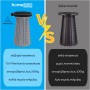 HOME USE πτυσσόμενο καρεκλάκι HUH-0236 με μαξιλάρι, αντοχή έως 250kg, 25.5x45cm, γκρι