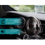 BRUNO ανεμιστήρας αυτοκινήτου BRN-0284, 5" ιντσών, με περιστροφή 360°, 2 ταχύτητες και καλώδιο USB