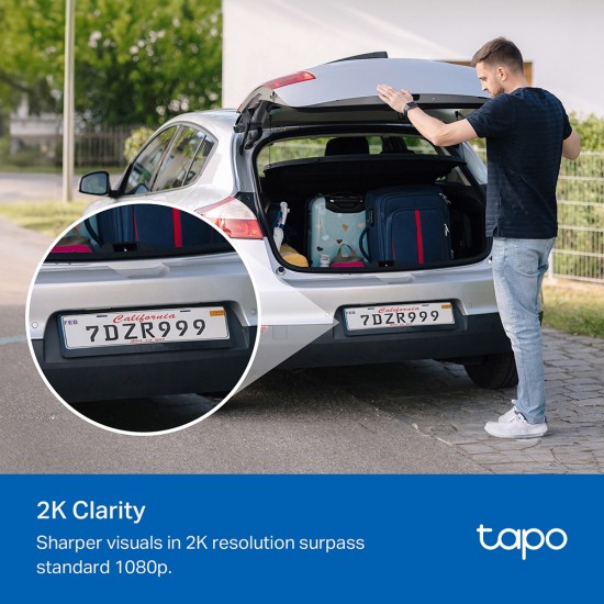 TP-LINK smart ηλιακή κάμερα Tapo C410 KIT, 2K/3MP, WiFi, IP65, V2.0
