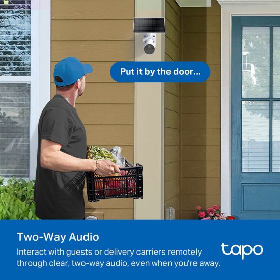 TP-LINK smart ηλιακή κάμερα Tapo C410 KIT, 2K/3MP, WiFi, IP65, V2.0