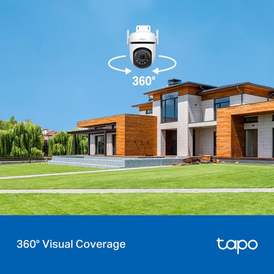TP-LINK smart κάμερα Tapo C520WS, 2K, WiFi, PTZ, IP66, V2.0