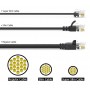 POWERTECH καλώδιο δικτύου CAB-N428, Cat 6A U/UTP, ultra slim, copper, 500MHz, 1.5m, μαύρο