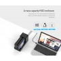 ORICO docking station για 2.5" ή 3.5" SATA HDD/SSD 6528US3-C, 2 θέσεων, 5Gbps, clone function, μαύρο