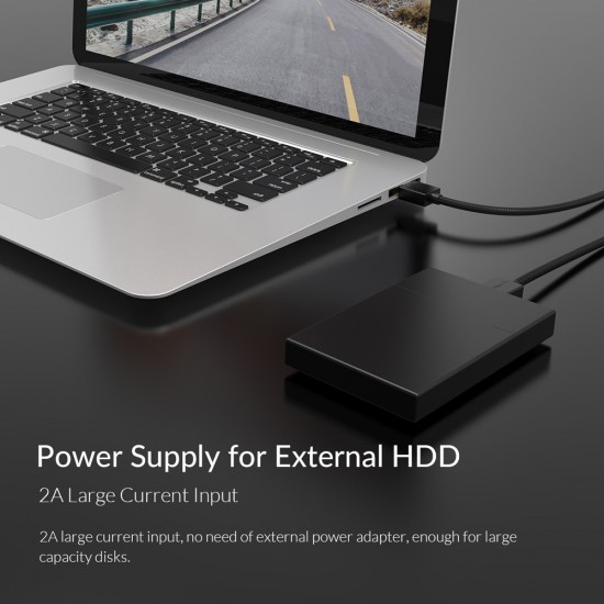 ORICO καλώδιο USB 2.0 U2-AA02, 480Mbps, 1.5m, μαύρο