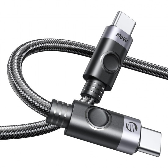 ORICO καλώδιο USB-C C2CZ, 100W, 480Mbps, 1m, μαύρο