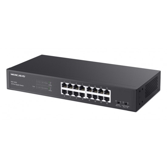 MERCUSYS desktop/rackmount switch MS116GS, 16x Gigabit θύρες, V1.0