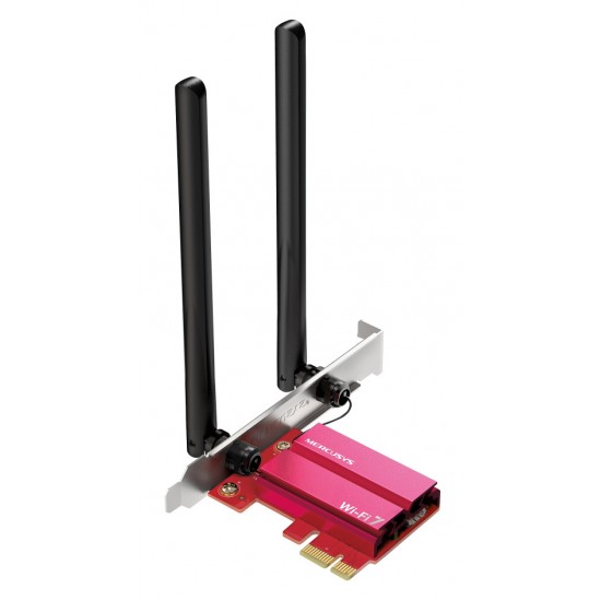 MERCUSYS κάρτα δικτύου WiFi 7 & Bluetooth MA37BE, 6500Mbps BE6500, PCIe, V1.0