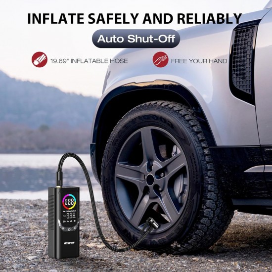 NEXPOW συμπιεστής αέρος αυτοκινήτου NP17, 6000mAh, 150PSI