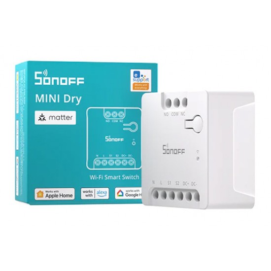 SONOFF smart διακόπτης MINI-D, WiFi, συμβατός με Matter, λευκός