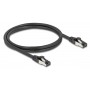 DELOCK καλώδιο δικτύου 80571, CAT 8.1 S/FTP, copper, 2000MHz, 1m, μαύρο