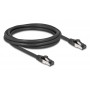 DELOCK καλώδιο δικτύου 80572, CAT 8.1 S/FTP, copper, 2000MHz, 2m, μαύρο