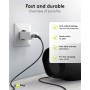 GOOBAY καλώδιο USB-C 79559, 60W, 480Mbps, 0.15m, μαύρο