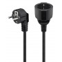 GOOBAY μπαλαντέζα προέκταση ρεύματος 94700, schuko, 3x 1.5mm², 2m, μαύρη