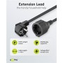 GOOBAY μπαλαντέζα προέκταση ρεύματος 93095, schuko, 3x 1.5mm², 10m, μαύρη