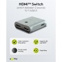GOOBAY HDMI switch 77791, 2 σε 1, 8K/60Hz, γκρι