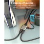 GOOBAY HDMI switch 77791, 2 σε 1, 8K/60Hz, γκρι
