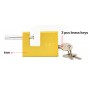 DELI λουκέτο τάκου με κλειδί DL508307, heavy duty, 70mm