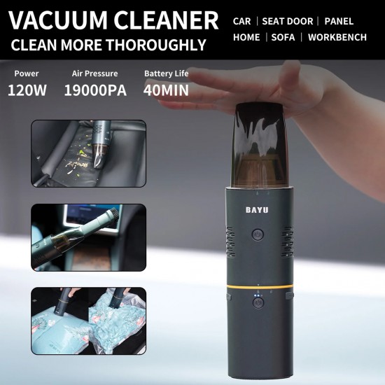 BAYU car kit με εκκινητή μπαταρίας/συμπιεστή αέρος/πιστόλι πλυσίματος/σκουπάκι αυτοκινήτου E-Pro C