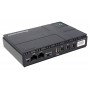 POWERTECH mini DC UPS PT-1435, 36W, 10400mAh, 3x DC, USB/LAN/POE, μαύρο