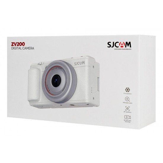 SJCAM compact φωτογραφική μηχανή ZV200, 12MP, 16x ψηφιακό zoom, μαύρη