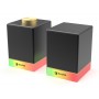 SADES gaming ηχεία Dionsyn με RGB φωτισμό, 2x 5W, Bluetooth & USB-C/USB, μαύρα