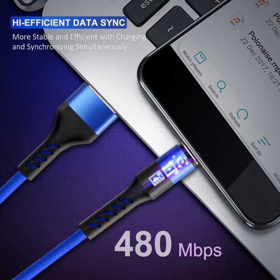 CABLETIME καλώδιο micro USB σε USB CT-C165-P05, 2.4A, 480Mbps, 1m, κόκκινο