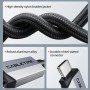 CABLETIME καλώδιο USB-C CT-USB4V2, USB4, 240W, 80Gbps, 8K/60Hz, 1m, μαύρο